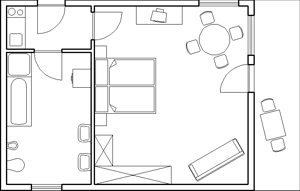 Grundriss Ferienwohnung A